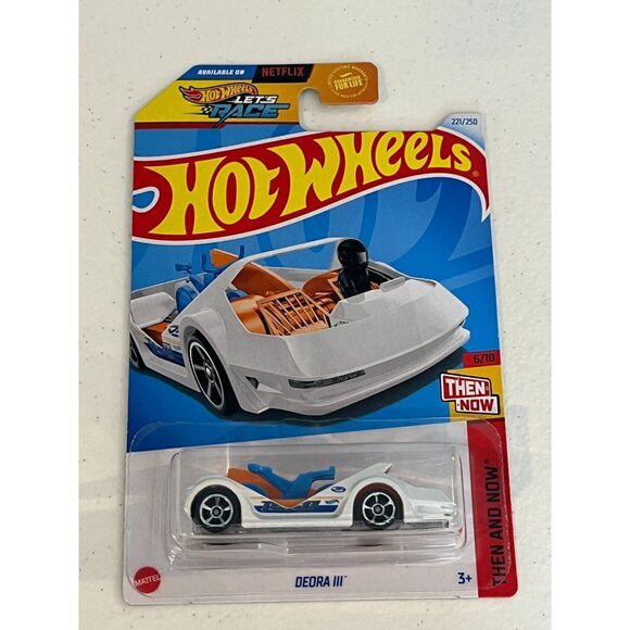 Hot Wheels Deora III 2023 Then and Now White Orange Diecast Car - Picture 1 of 9